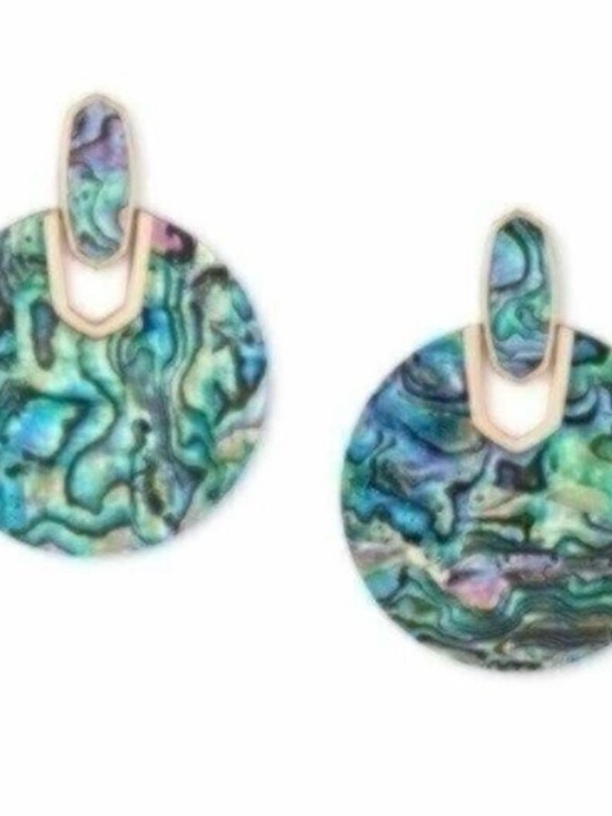 Kendra Scott Jewelry - NWT Kendra Scott Didi Rose Gold Statement Earrings In Abalone Shell